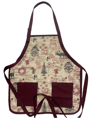 Christmas Print Apron