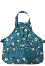 Load image into Gallery viewer, Flower Print Apron and Adjustable Chef Hat for children