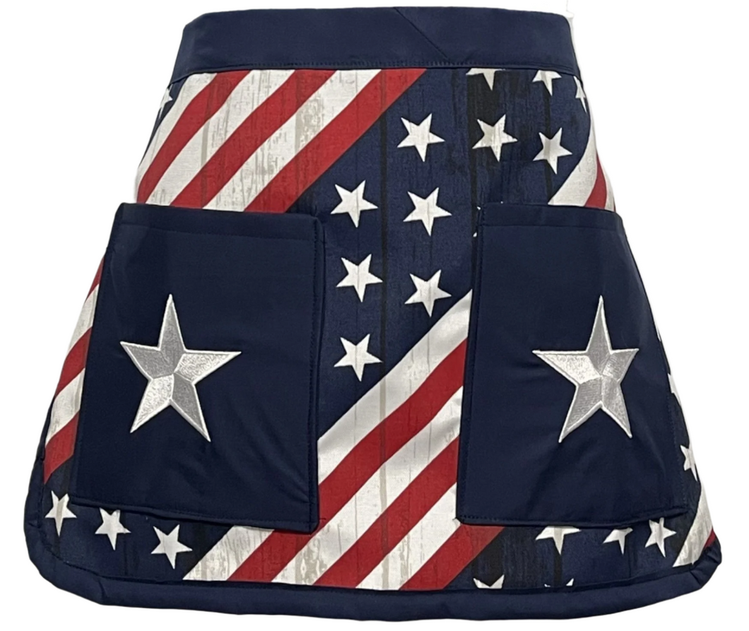 Patriotic Waist Apron with Pockets