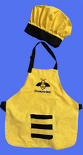 Load image into Gallery viewer, Cooking Bee Apron and Adjustable Chef Hat for children