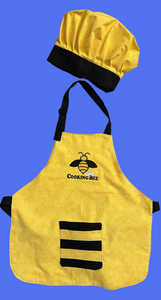 Cooking Bee Apron and Adjustable Chef Hat for children