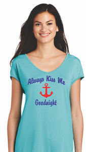 "Always Kiss Me Goodnight" Anchor Lounge Wear