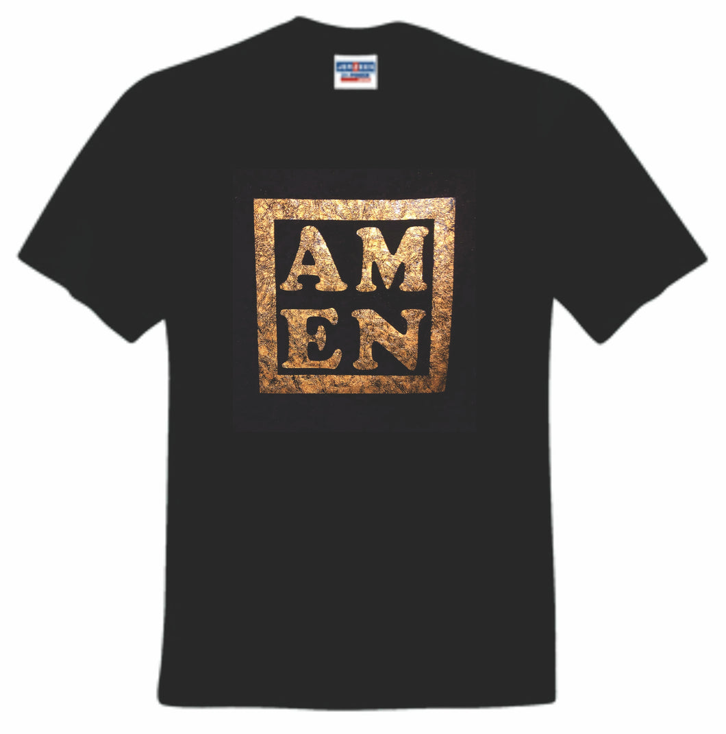 AMEN Distressed Foil t-shirt