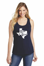 Load image into Gallery viewer, Texas Born &amp; Raised Gathered Back Tank