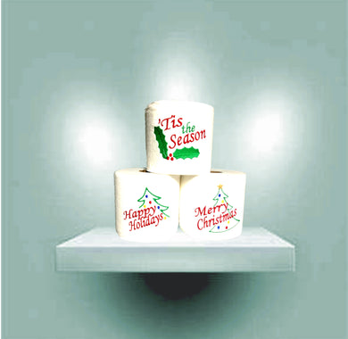 Christmas Greeting Toilet Paper