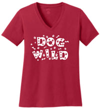 Load image into Gallery viewer, Dog Wild Ladies V Neck T-shirt