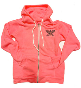 Fluorescent Light Pink Hoodie or Jacket