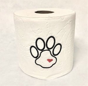 Paw Print Toilet Paper