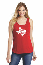 Load image into Gallery viewer, Texas Born &amp; Raised Gathered Back Tank