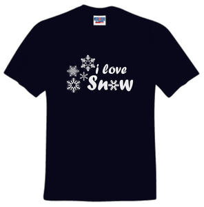 i love snow shirt